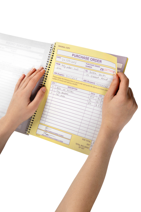 Spirax Purchase Order Book, Duplicate, 250mm x 200mm (501)