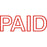 Deskmate Pre-Inked Office Stamp, PAID, Red