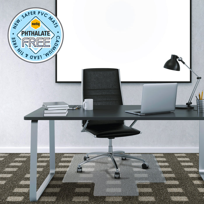 Marbig PVC Low Pile Chairmat 900 x 1200mm