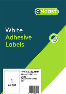Celcast Adhesive Labels 1's x 100 Sheets CX239320