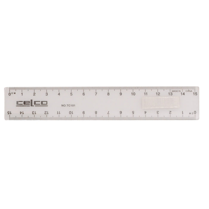 Celco 15cm Plastic Ruler x 25's pack (TC101) AO0198887