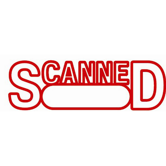 XStamper CX-BN 1197 SCANNED, Space For Date Self Inking Rubber Stamp, Red