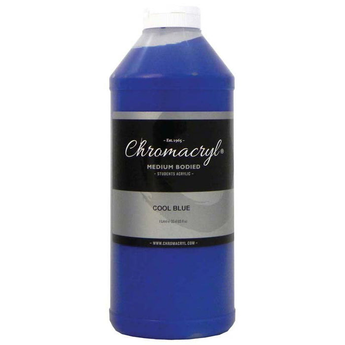 Chromacryl Acrylic Paint 1 Litre - Cool Blue CX177979