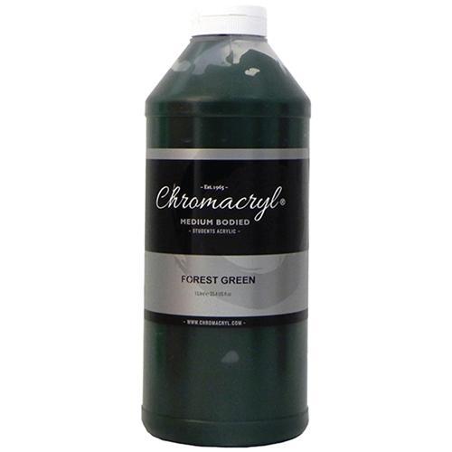 Chromacryl Acrylic Paint 1 Litre - Forest Green CX177985