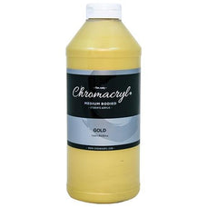 Chromacryl Acrylic Paint 1 Litre - Gold CX177986