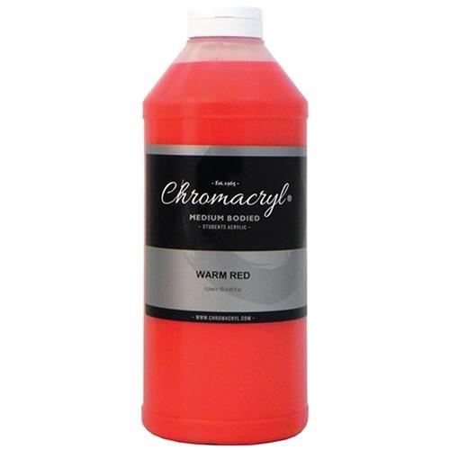 Chromacryl Acrylic Paint 1 Litre - Warm Red CX178323