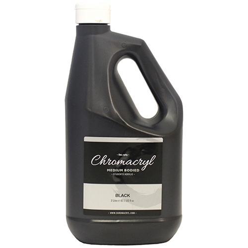 Chromacryl Acrylic Paint 2 Litre - Black CX177972