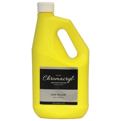 Chromacryl Acrylic Paint 2 Litre - Cool Yellow CX177984