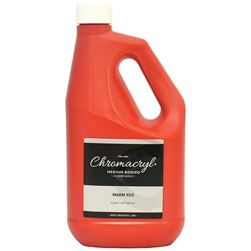 Chromacryl Acrylic Paint 2 Litre - Warm Red CX178324
