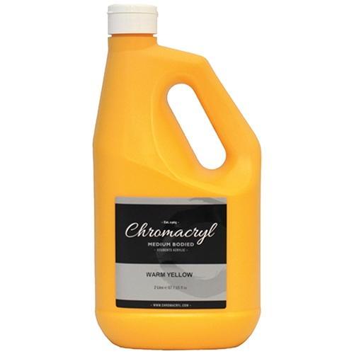 Chromacryl Acrylic Paint 2 Litre - Warm Yellow CX178326