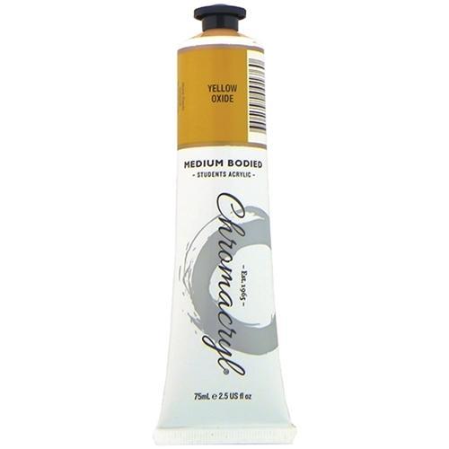 Chromacryl Acrylic Paint 75ml Tube - Yellow Oxide CX178097