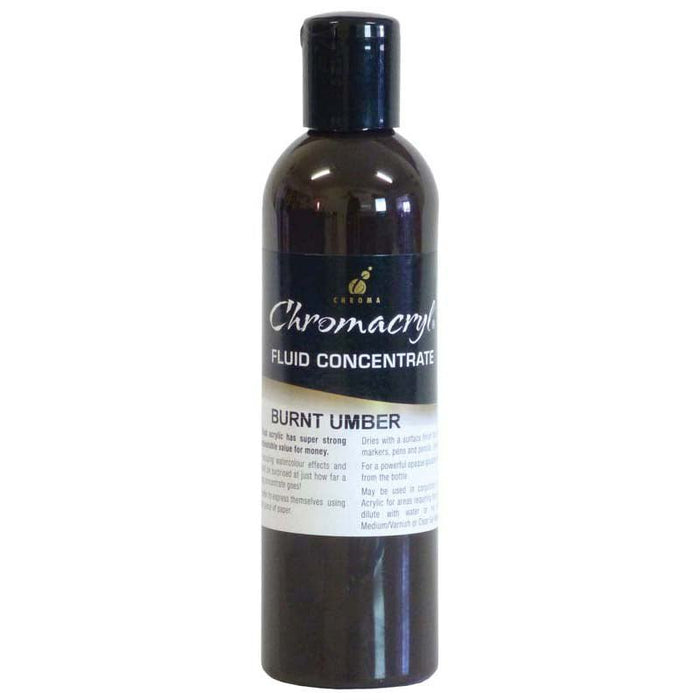 Chromacryl Fluid Concentrate 250ml - Burnt Umber CX178512