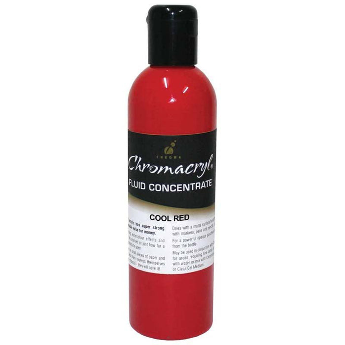 Chromacryl Fluid Concentrate 250ml - Cool Red CX178504