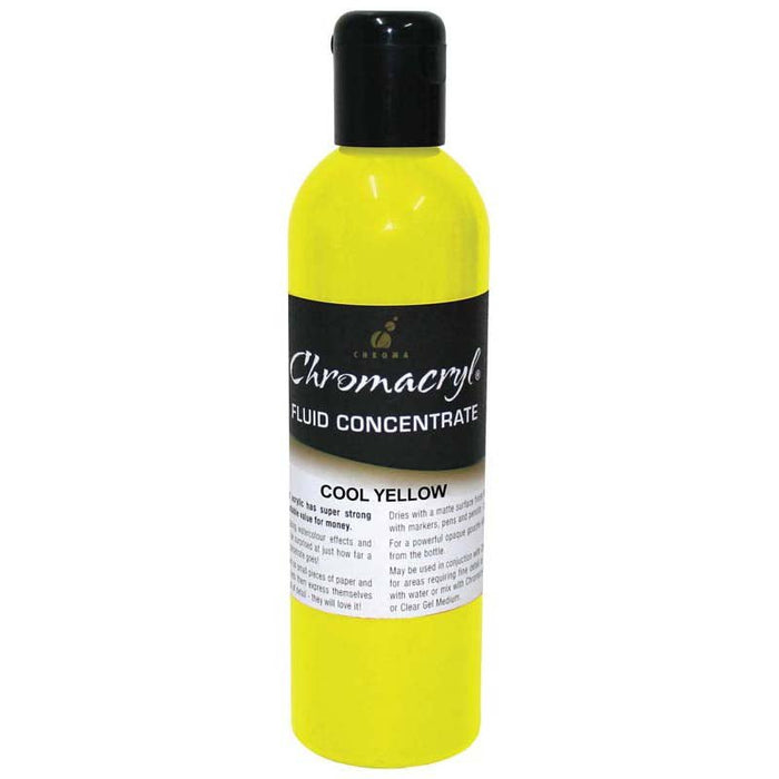 Chromacryl Fluid Concentrate 250ml - Cool Yellow CX178525