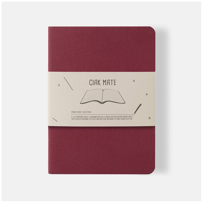 Ciak Mate 12 x 17 cm Lined Notebook Red CXC8171CKM28