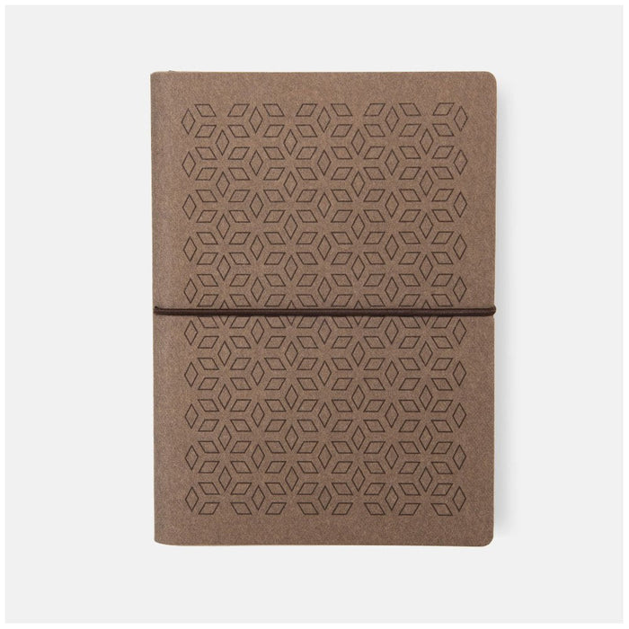 Ciak Vogue 12 x 17 cm Lined Notebook Coffee Rhombus CXC8175CKV33C