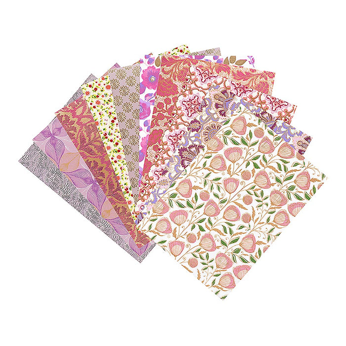 Clairefontaine Artisan Paper Pad Pink-Purples, A4, 20 Sheets FPC95093C