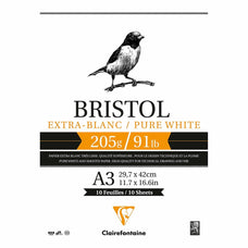 Clairefontaine Bristol Pad A3 205g 20 sheets FPC96172C