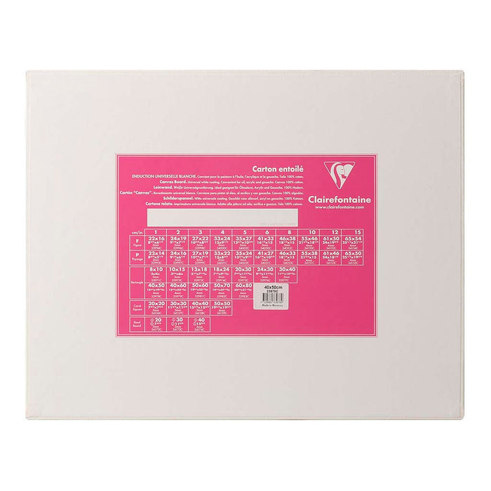 Clairefontaine Canvas Board White 40cm x 50cm FPC33978C