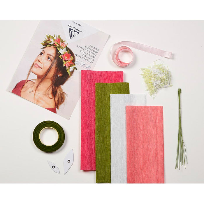 Clairefontaine Crepe Paper Kit Flower Wreath FPC97707C