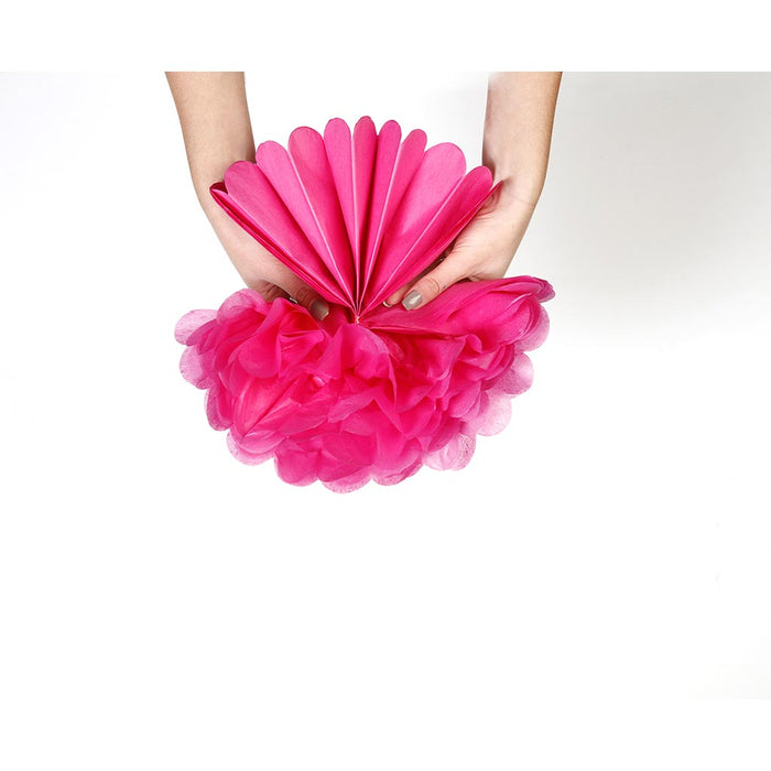 Clairefontaine Crepe Pompoms Pink, Pack of 3 FPC395460C