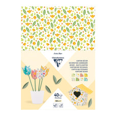 Clairefontaine Decoration Cardboard Spring,, 25x35cm 160g, 40 Sheets FPC354599C
