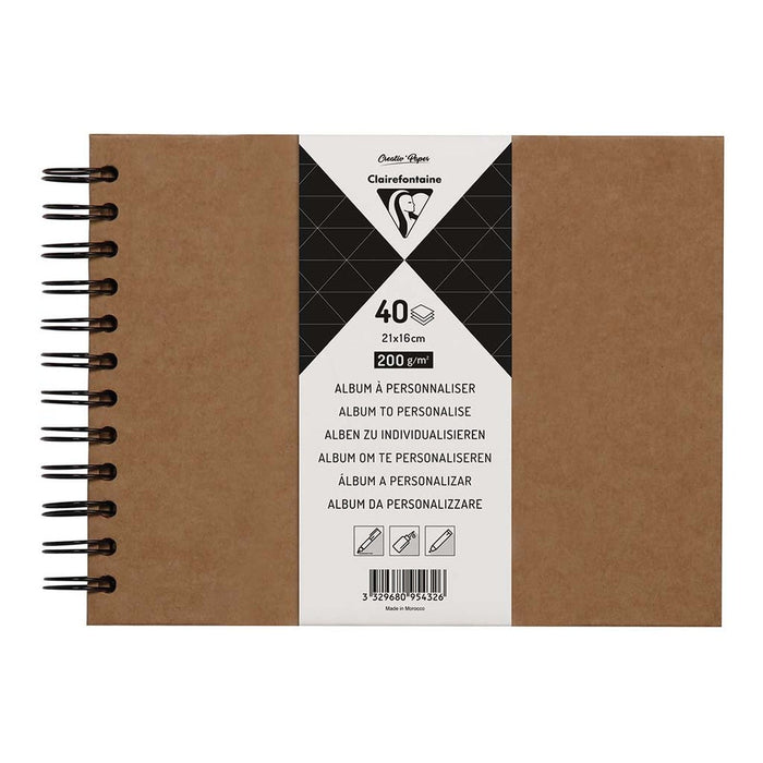 Clairefontaine Hardcover Album 21x16cm Kraft FPC95432C