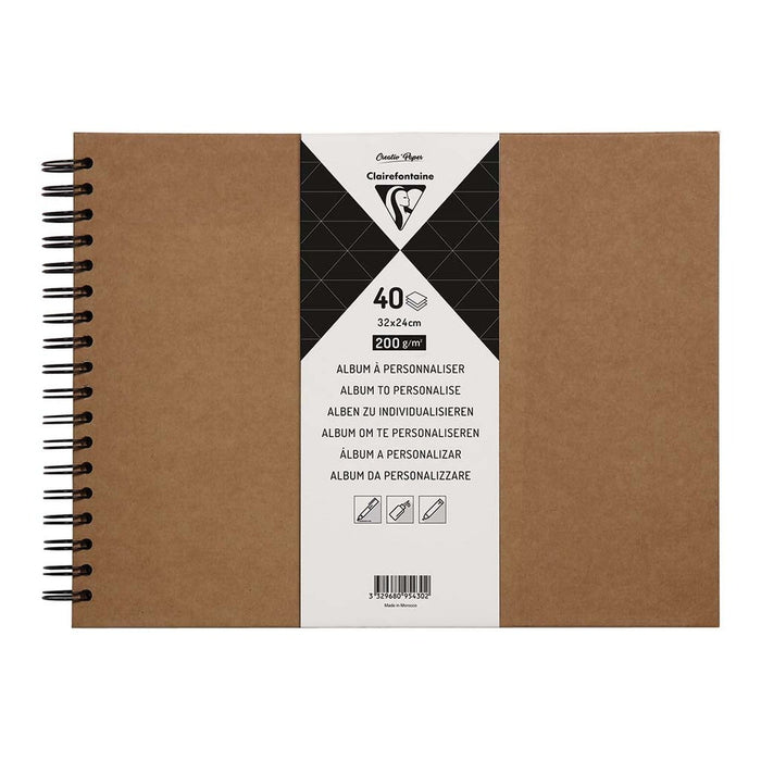 Clairefontaine Hardcover Album 32x24cm Kraft FPC95430C