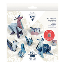 Clairefontaine Origami Kit Animals, 60 Sheets FPC95368C