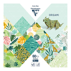 Clairefontaine Origami Paper Exotic Freshness, 15x15cm, 60 Sheets FPC95353C