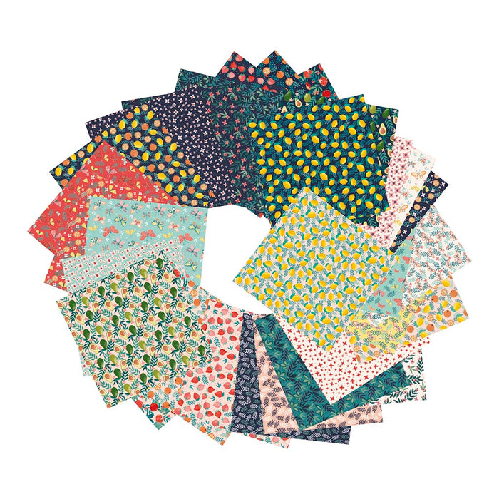 Clairefontaine Origami Paper Fruity Garden, 15x15cm, 60 Sheets FPC95357C