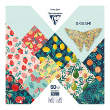 Clairefontaine Origami Paper Fruity Garden, 15x15cm, 60 Sheets FPC95357C