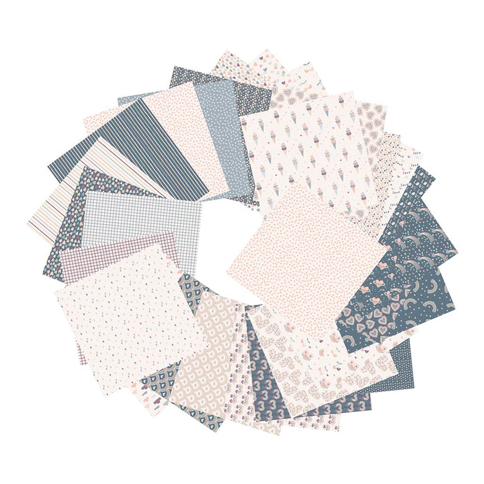 Clairefontaine Origami Paper Little Love, 15x15cm, 60 Sheets FPC95356C