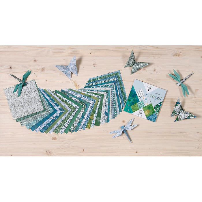 Clairefontaine Origami Paper Vegetal, 15x15cm, 60 Sheets FPC95354C