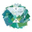 Clairefontaine Origami Paper Vegetal, 15x15cm, 60 Sheets FPC95354C