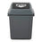 Cleanlink 25L Rubbish Bin with Spring Loaded Bullet Lid, Grey AO12054