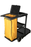 Cleanlink 3 Tier Janitor's Trolley, Black AO12082