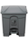 Cleanlink 30L Rubbish Bin With Lid & Paddle, Grey AO12057