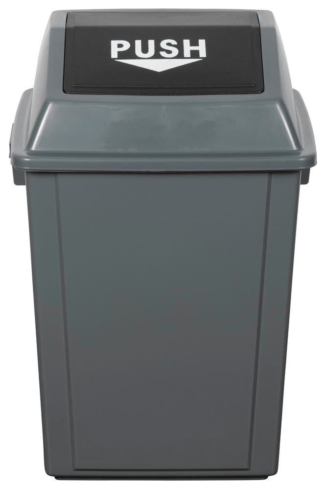 Cleanlink 40L Rubbish Bin with Spring Loaded Bullet Lid, Grey | Newest ...