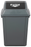 Cleanlink 40L Rubbish Bin with Spring Loaded Bullet Lid, Grey AO12055
