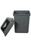 Cleanlink 40L Rubbish Bin with Spring Loaded Bullet Lid, Grey AO12055