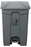 Cleanlink 45L Rubbish Bin With Lid & Paddle, Grey AO12059