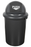 Cleanlink 60L Round Rubbish Bin with Lid, Grey AO12076