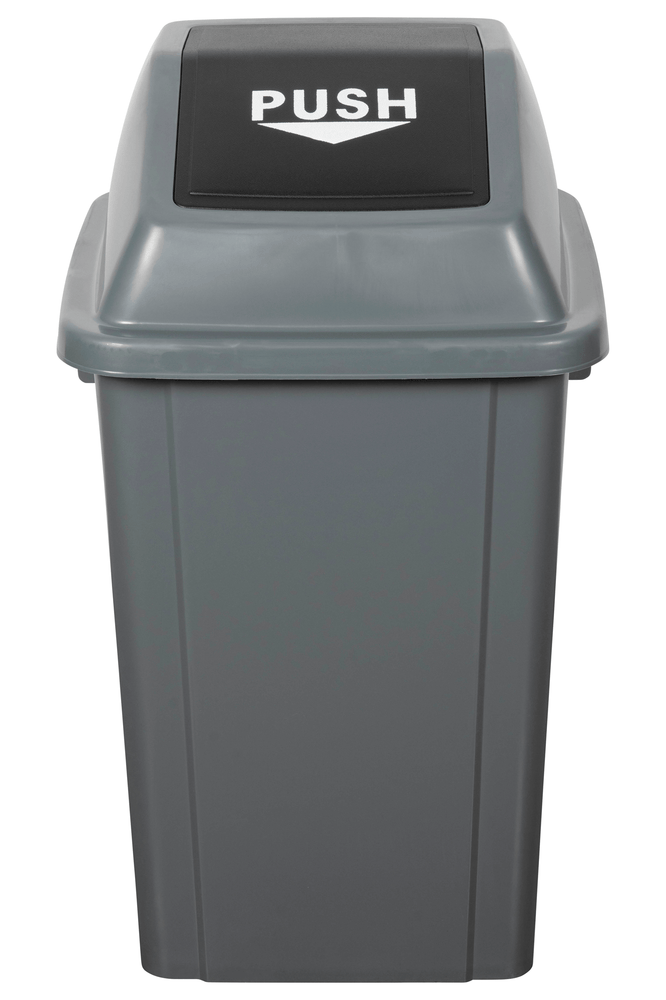 Cleanlink 60L Rubbish Bin with Spring Loaded Bullet Lid, Grey | Newest ...