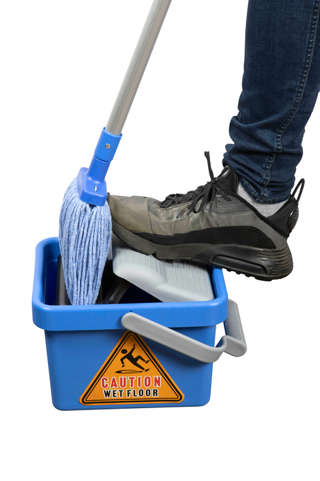 Cleanlink 9L Plastic Bucket with Wrangler, Blue AO12083