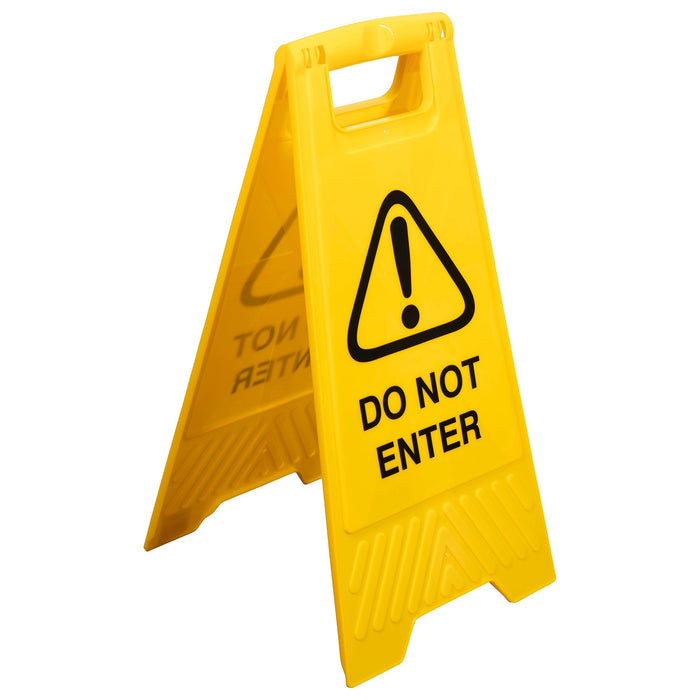 Cleanlink DO NOT ENTER Safety Sign, Yellow AO12161