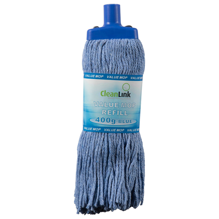 CleanLink Mop Head 400gm Blue AO12041