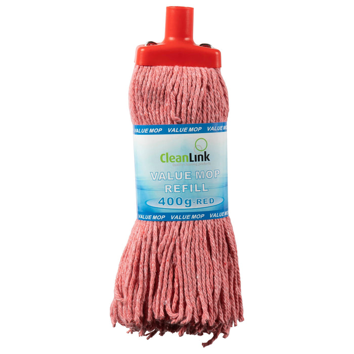 CleanLink Mop Head 400gm Red AO12043