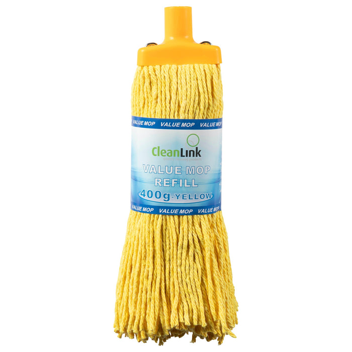 CleanLink Mop Head 400gm Yellow AO12040