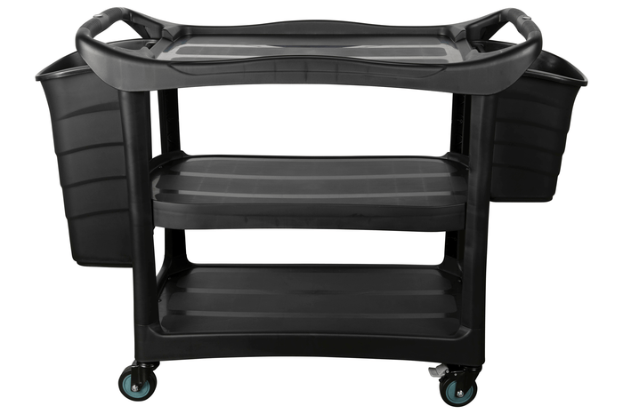 Cleanlink Utility Trolley with 2 Bucket, Black AO12019A